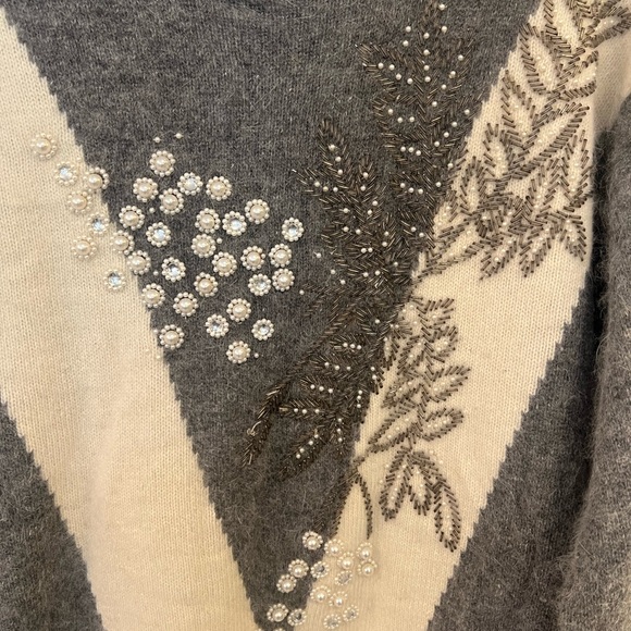 Studio Collection Lambswool Angora Sweater Christmas Vintage S - Picture 2 of 6